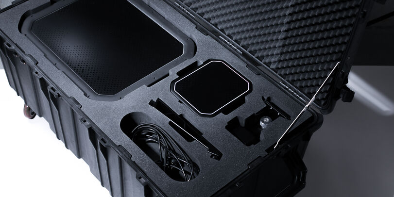 Antenne industrielle conçue et développée par une agence de design, intégrant conception produit et développement technique