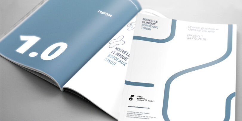 Création de l’identité visuelle de la Clinique du Tondu à Floirac - Design graphique