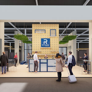 Design de stand Reynaers pour Batimat 2024