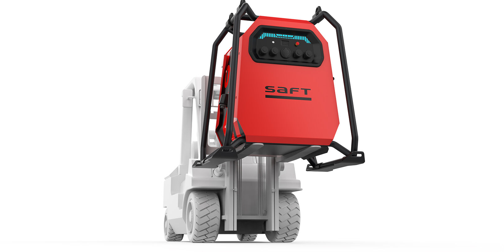 Image 3D de design produit industriel pour Saft, conception d’équipement technique par l’agence de design Félix Associés à Borde