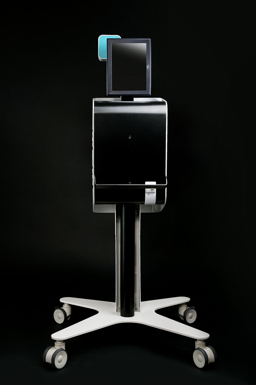 Vue arrière du design de Biomod, équipement médical mobile développé pour AXS Médical
