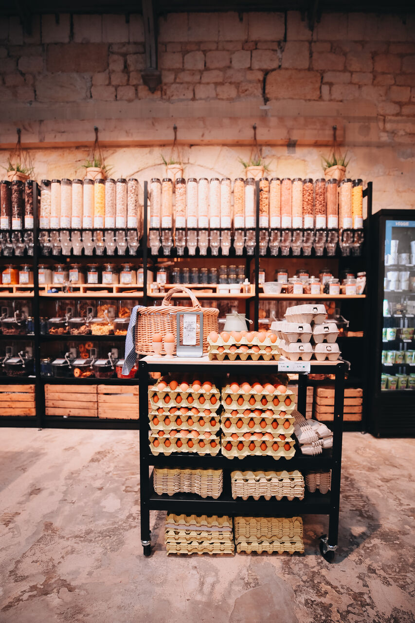 Agencement de magasin bio, Biocoop Bordeaux