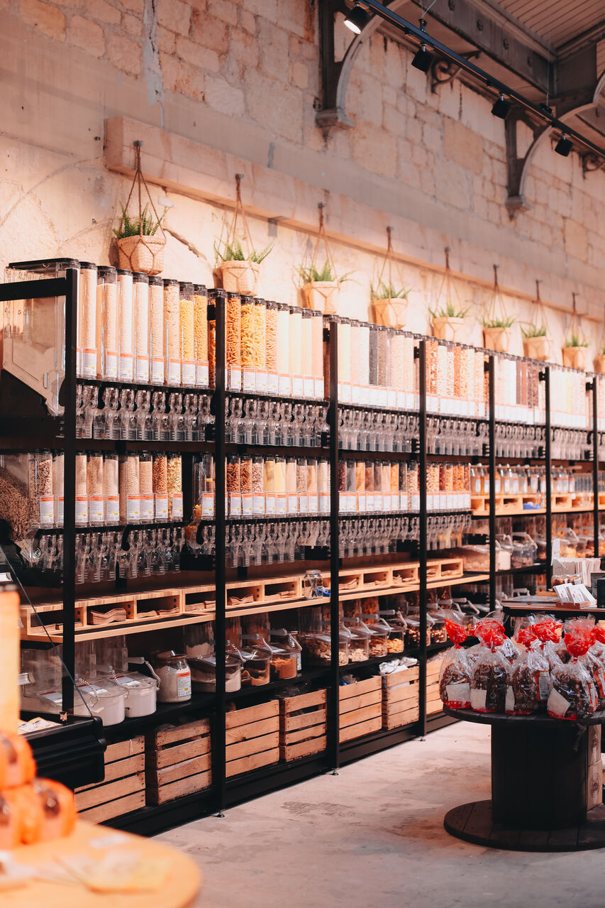 Agencement de magasin bio, Biocoop Bordeaux