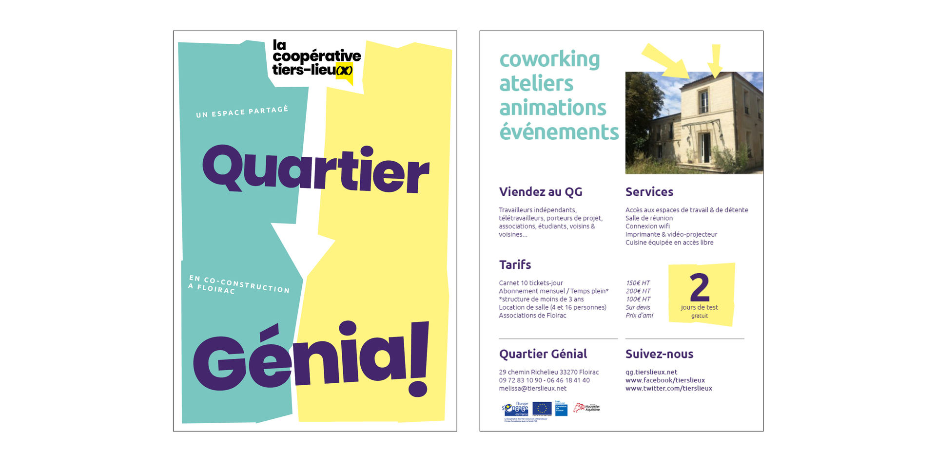Identité visuelle de la Coopérative des tiers-lieux et du Quartier Génial ! (photo 9)