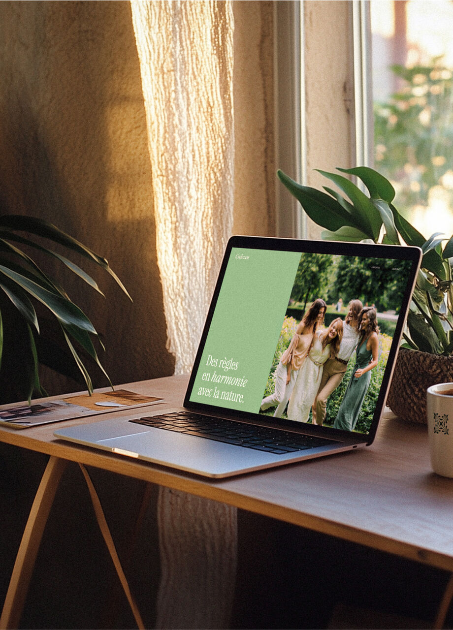 Motifs graphiques et éléments visuels créés pour l’identité Cyclezen par les designers graphiques de Félix et associés