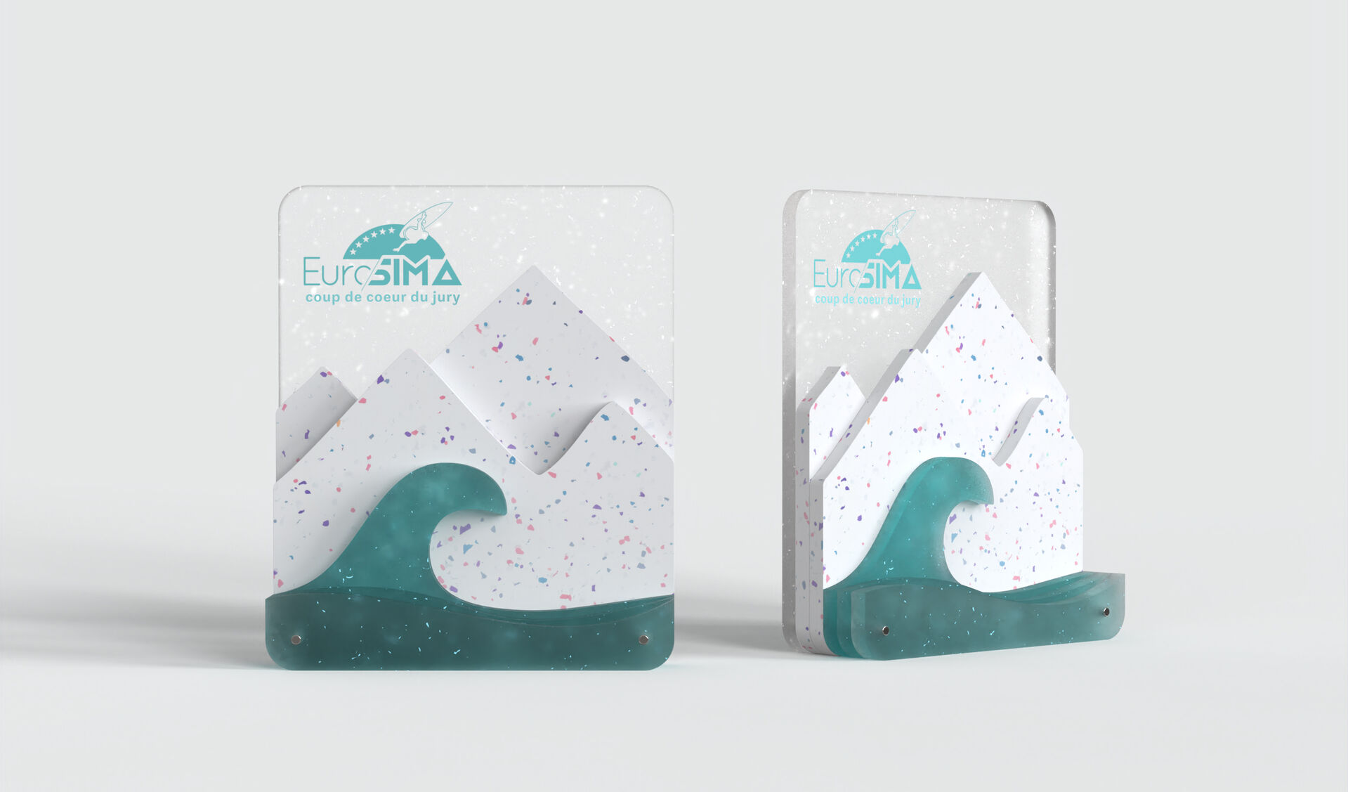 Trophée Eurosima Coup de Cœur du Jury en matière plastique recyclée