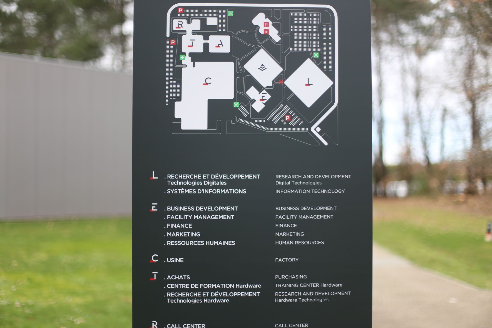 Signalétique du Campus technologique de Lectra (photo 5)