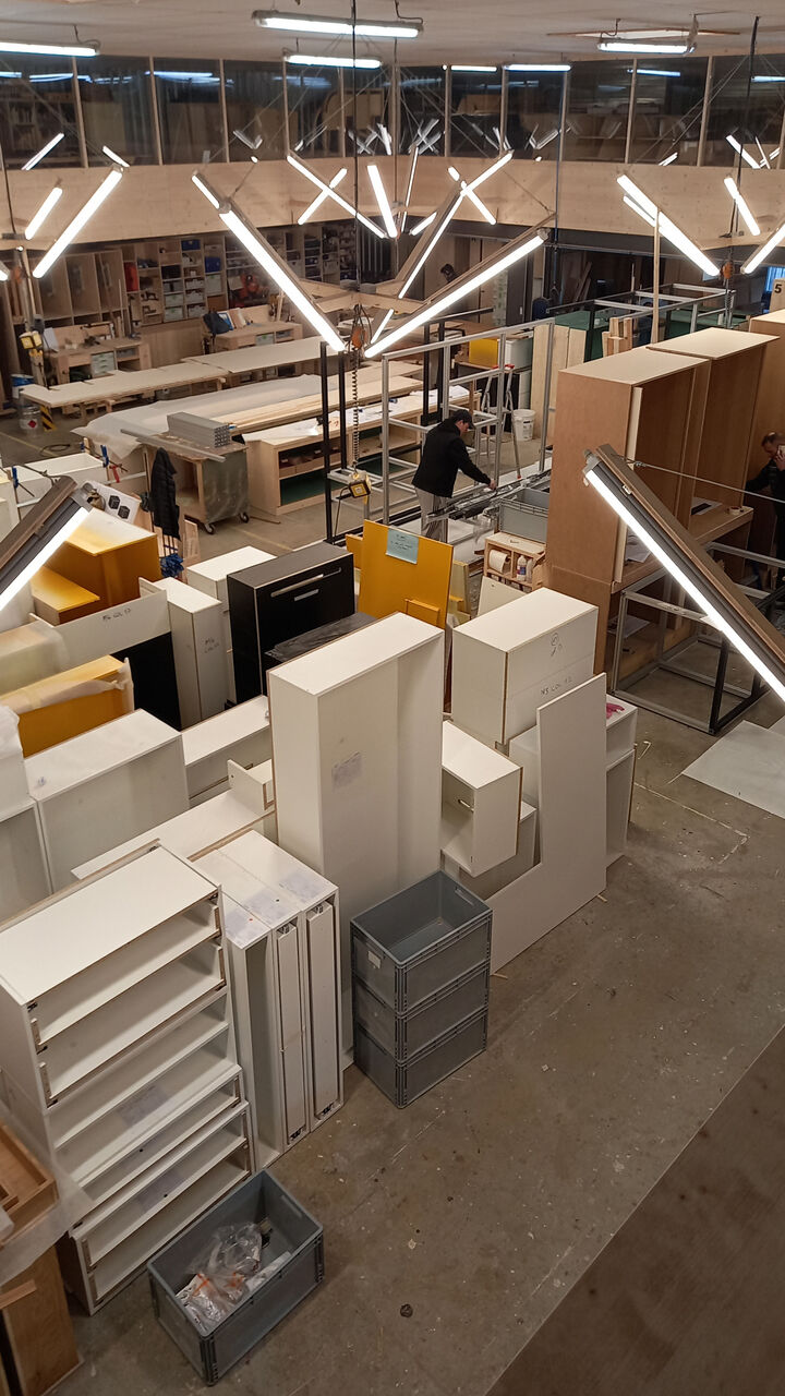 Aménagement du showroom Legrand mêlant design d’espace et lisibilité des usages