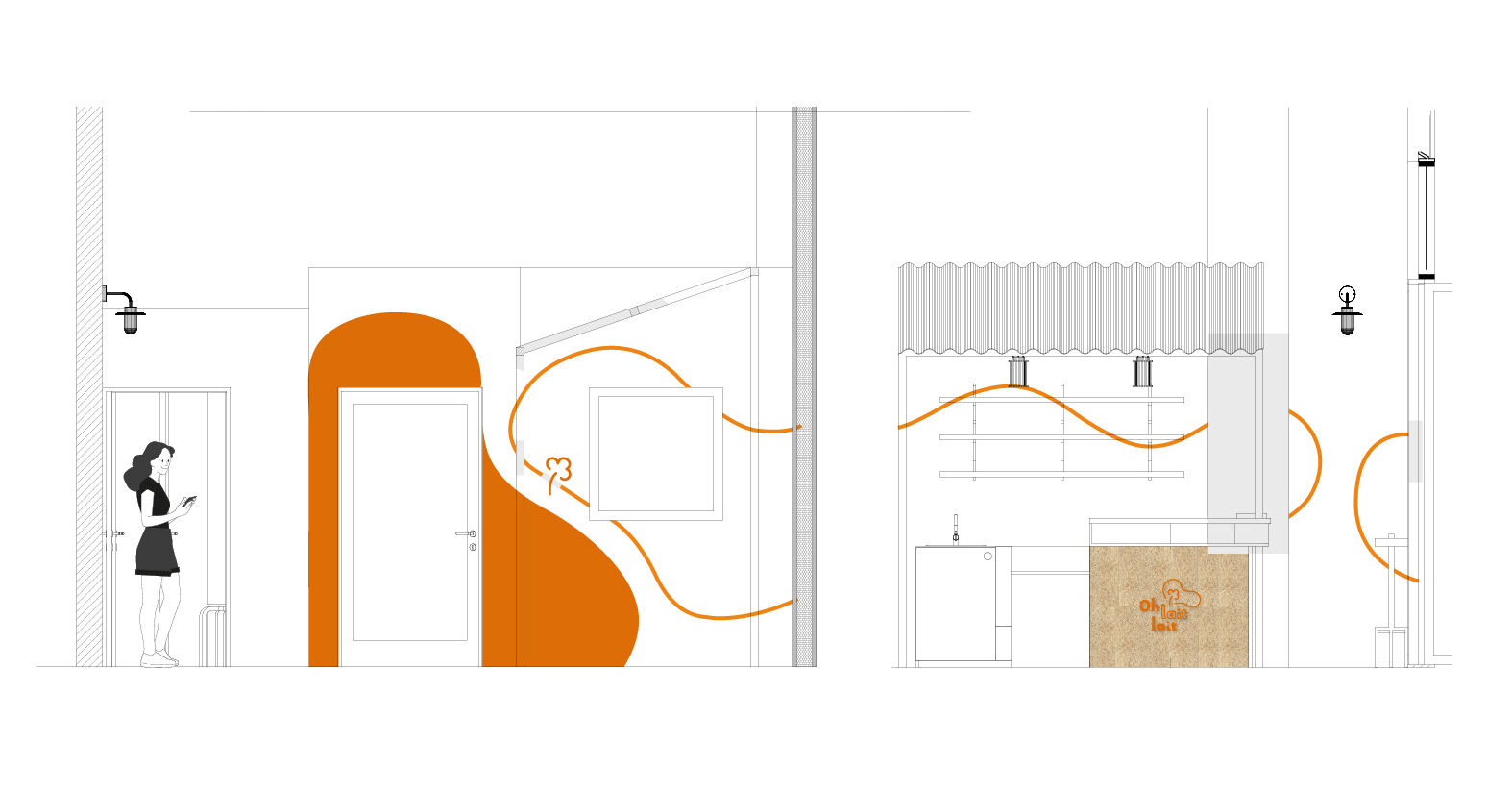 Agencement de magasin bio à Bordeaux avec design d’espace optimisé pour petit commerce