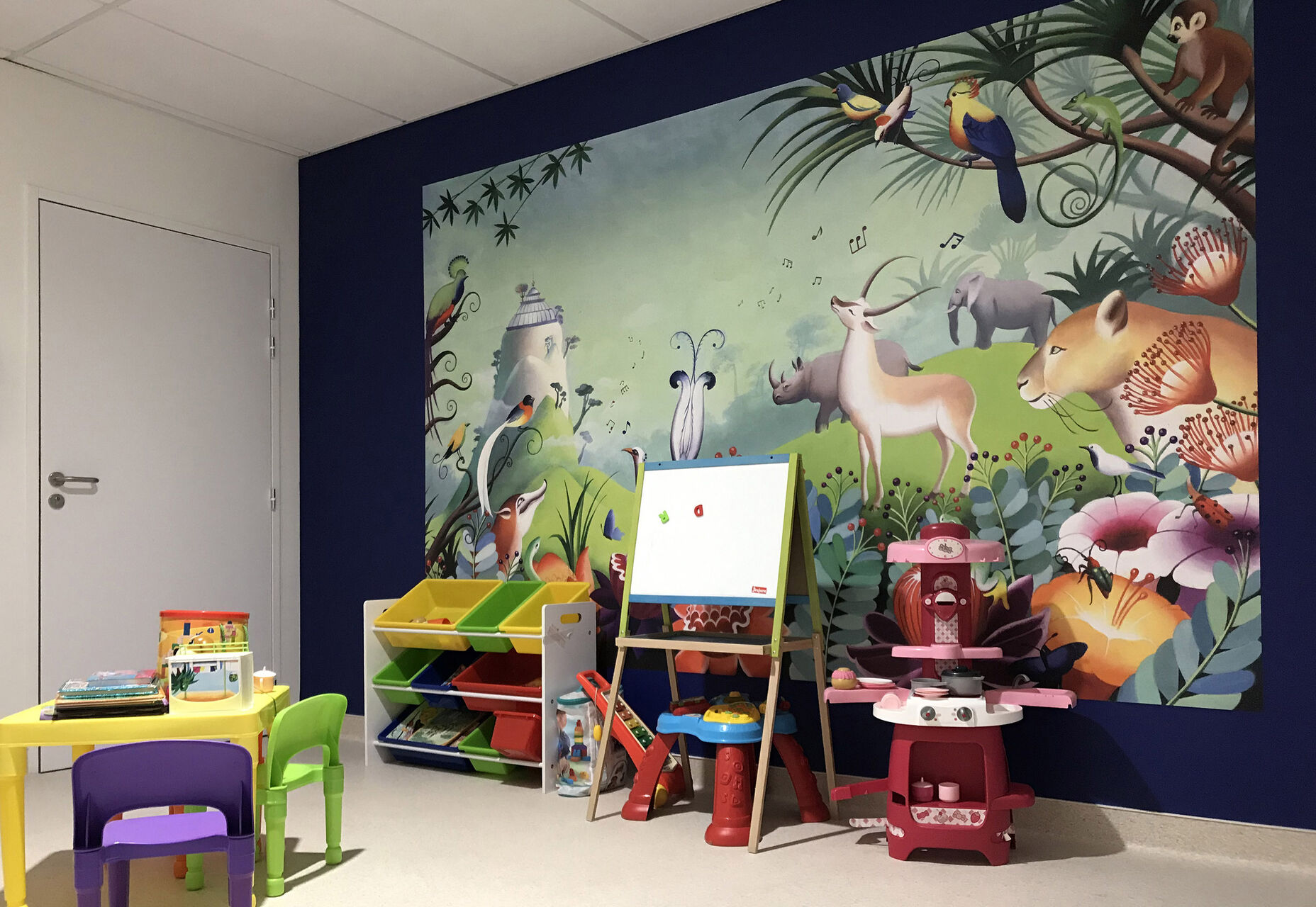 aménagement d'un espace pour enfant à la Polyclinique du Tondu à Floirac en Gironde