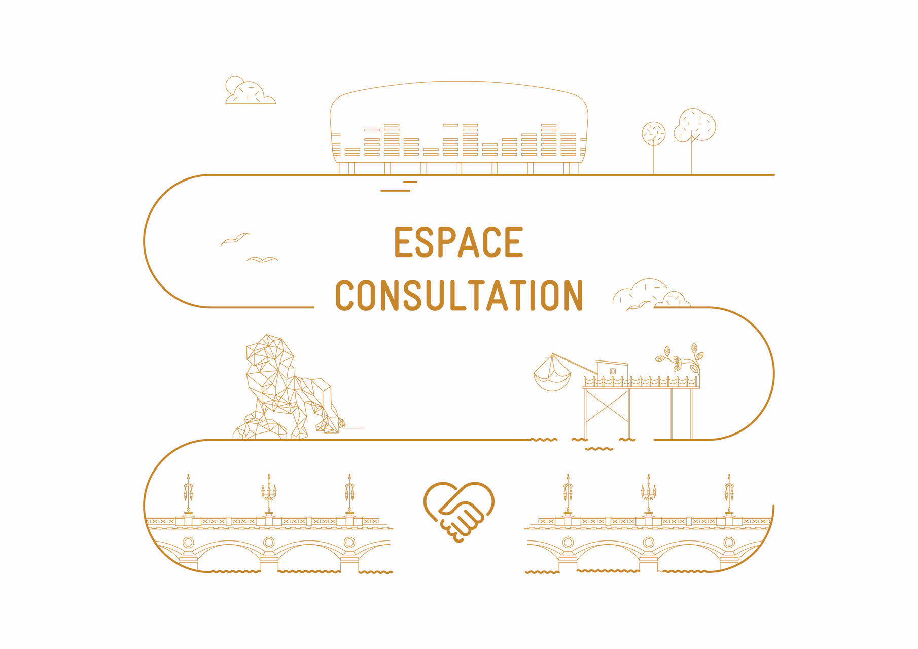 Totem extérieur signalétique de la Nouvelle Clinique Bordeaux Tondu – espace consultation