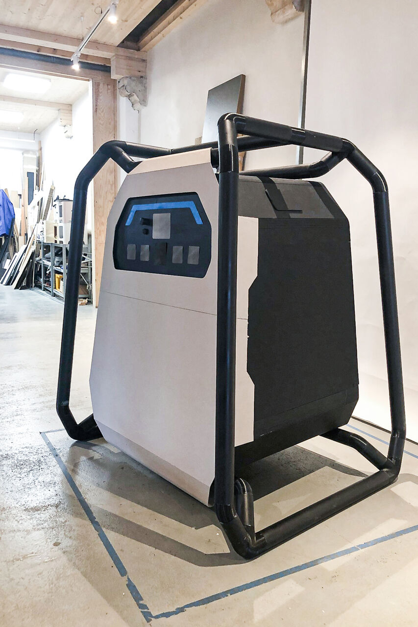 Prototype de validation du design industriel du chargeur de batterie développé pour Saft