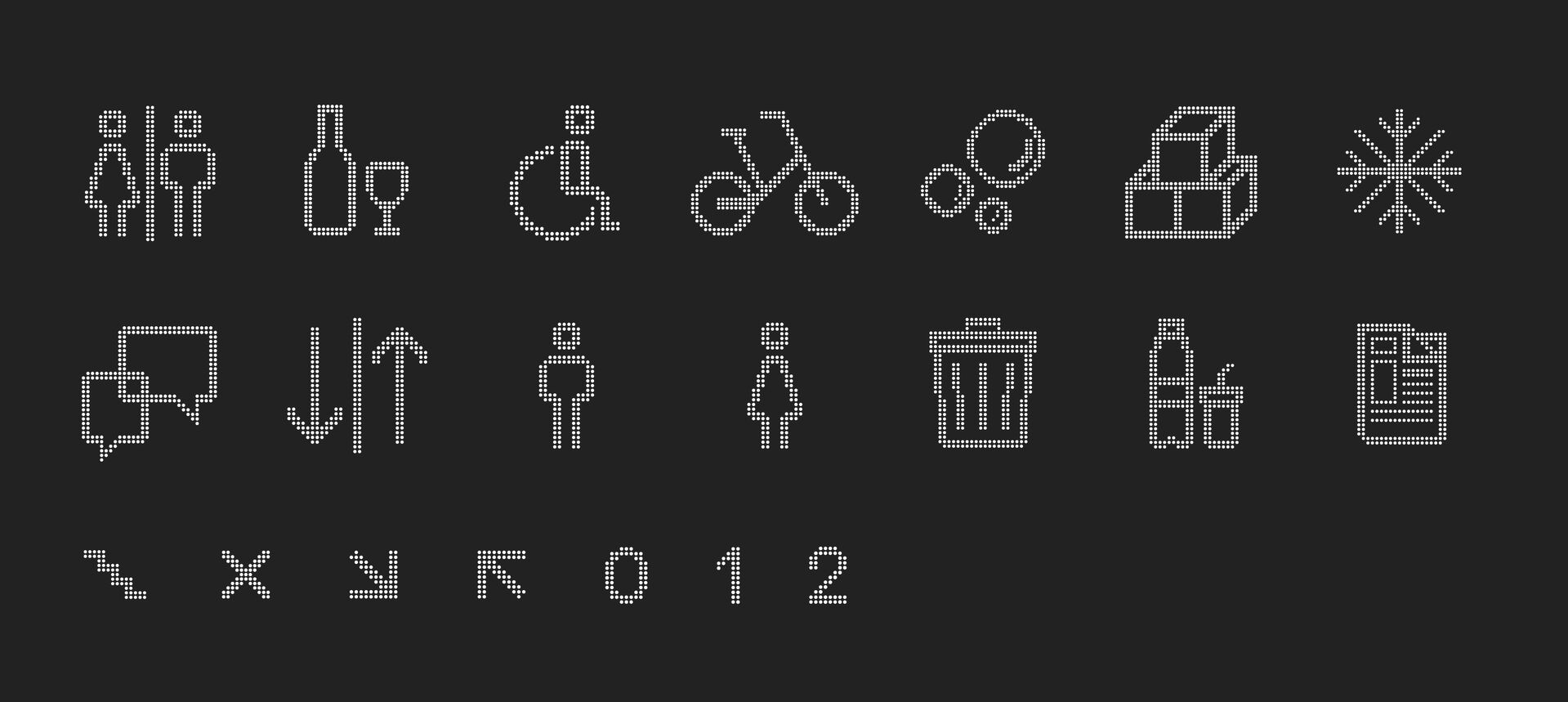 Pictogrammes et identité graphique inspirés du patrimoine industriel pour l’Atelier des Citernes