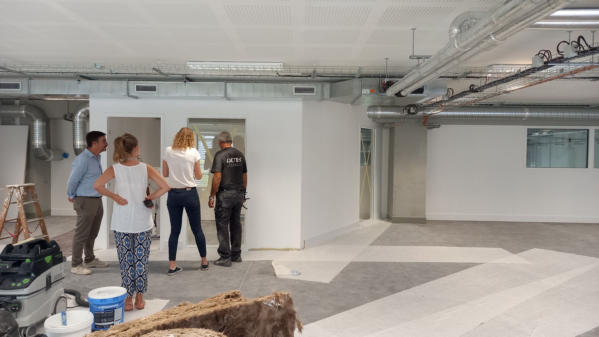 Coordination de chantier aménagement d'espace de bureau tertiaire Onepoint Bordeaux