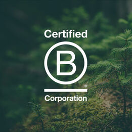 Logo de la certification B Corp obtenue par Félix et associés, agence de design engagée à Bordeaux