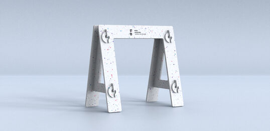 Eco Design de tréteaux en plastique recyclé