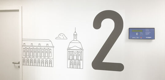 Signalétique pour le bâtiment Consultations de la Clinique du Tondu