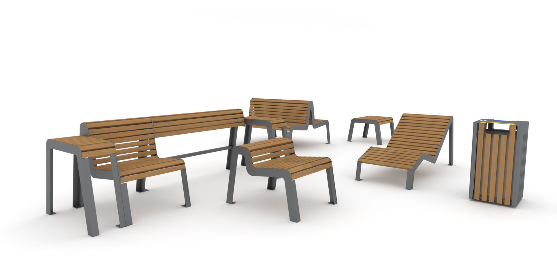 Serena, mobilier urbain pour Square (photo 2)